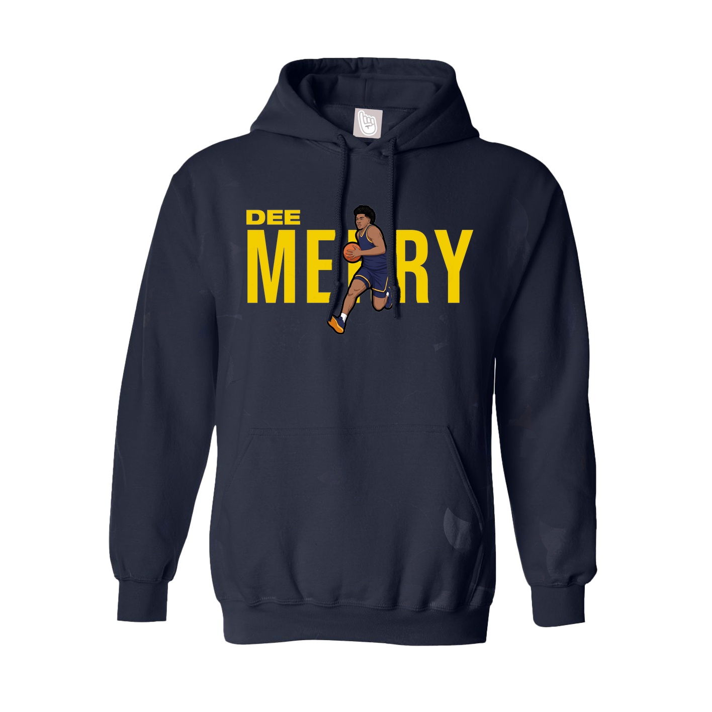 Hoodie — Player Name in Navy