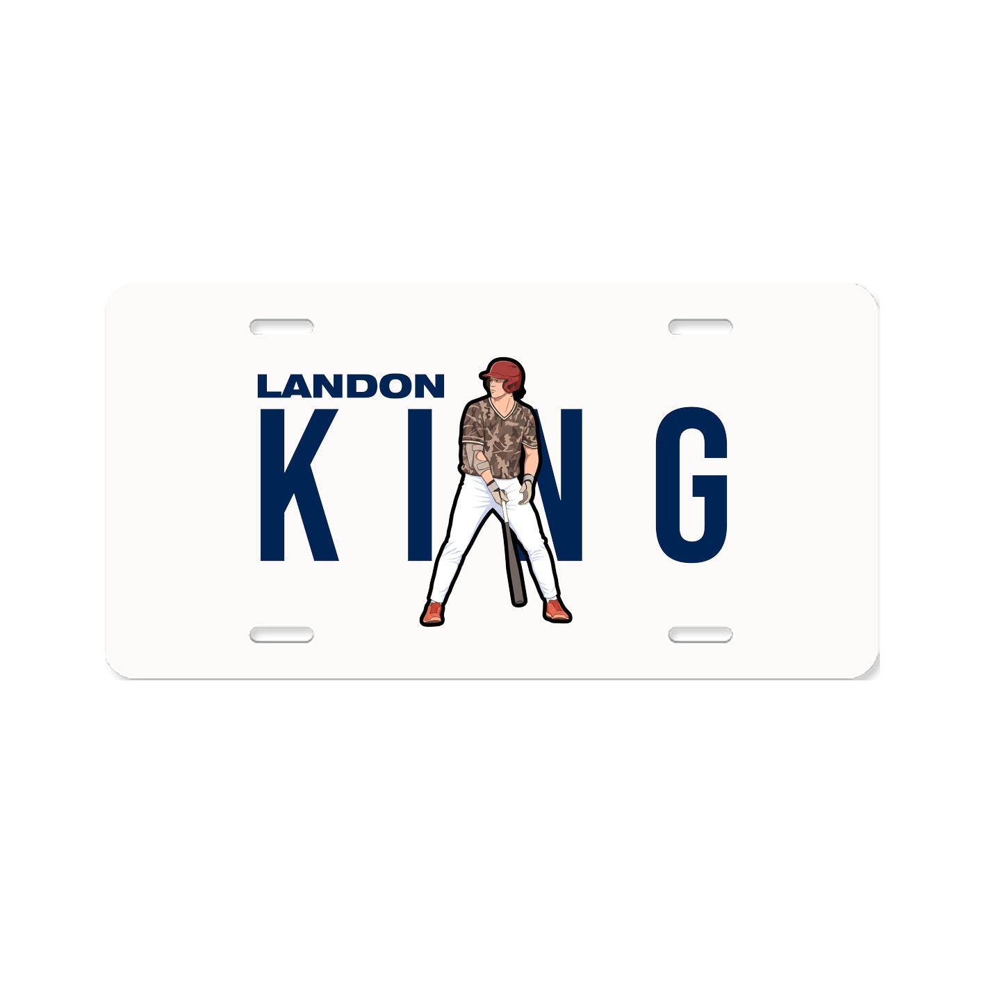 License Plate — Player Name in Classic