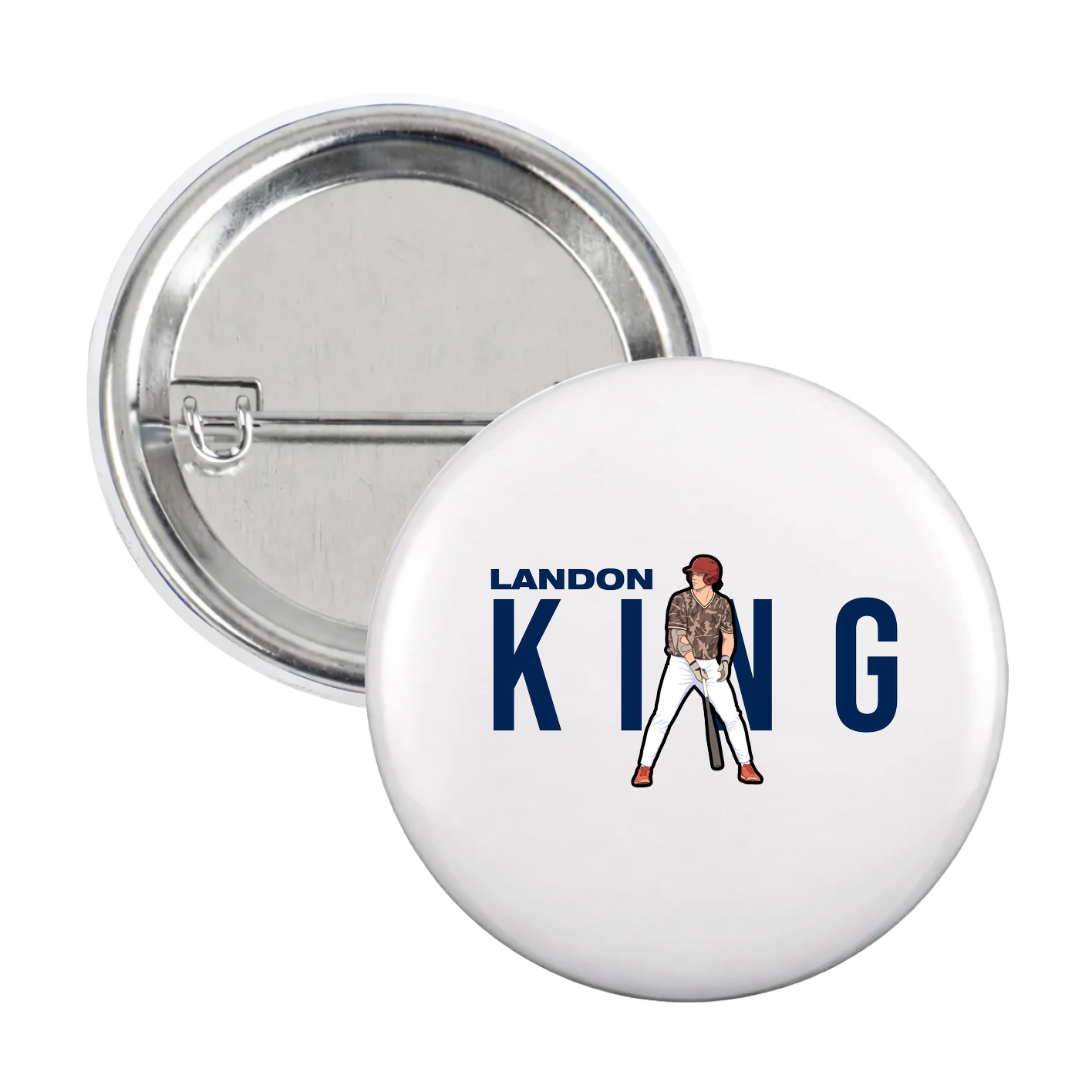 Game Day Button — Player Name in White