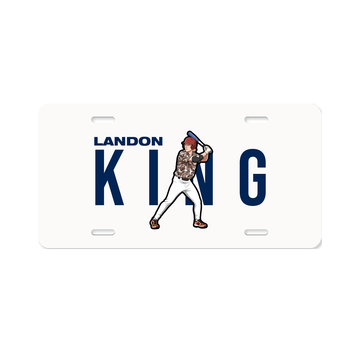 License Plate — Player Name in Classic