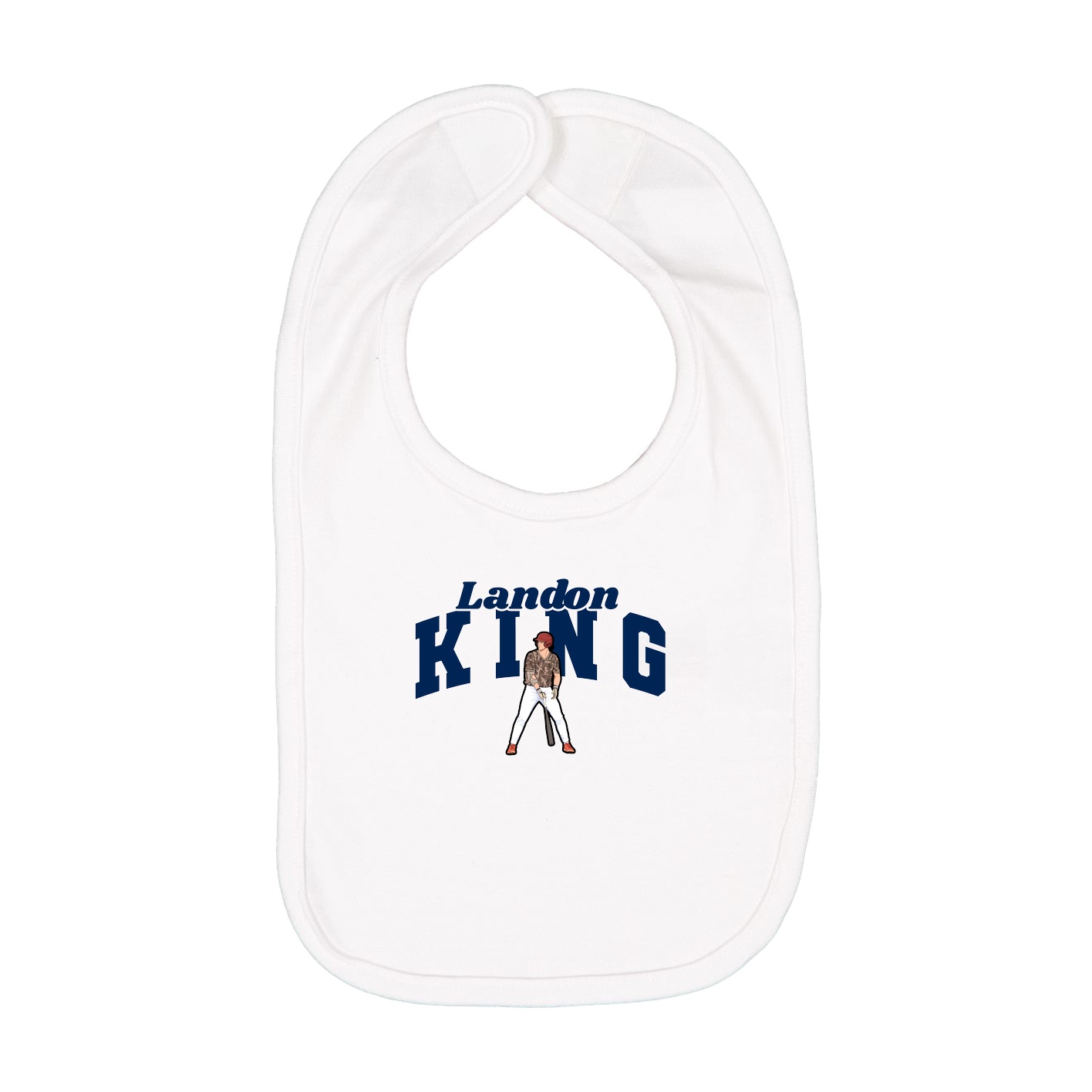 Infant Bib — Signature Arch in White