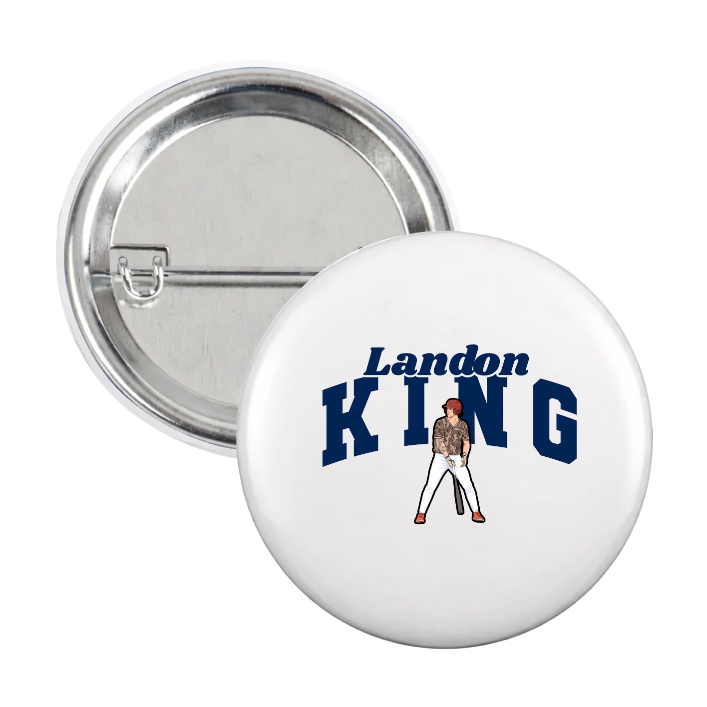 Game Day Button — Signature Arch in White