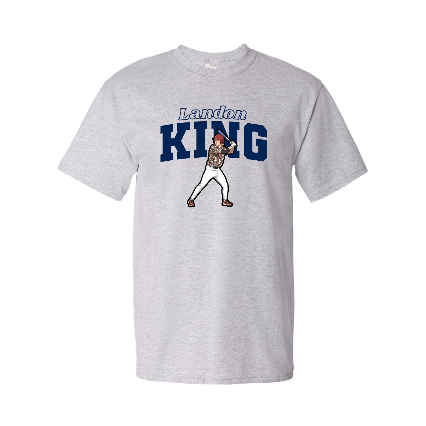 Youth Tee — Name Arch in Grey