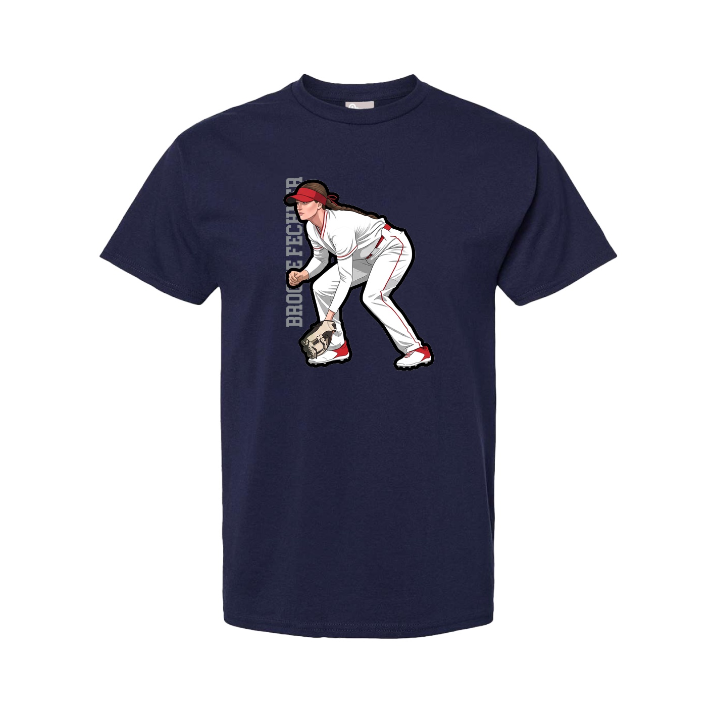 Youth Tee — Name Vertical in Navy
