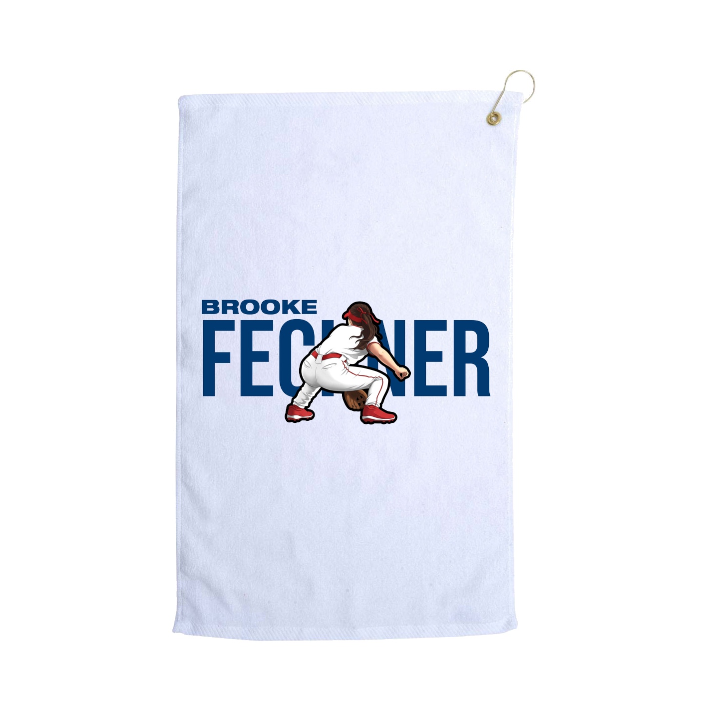 Golf Towel — Player Name in White