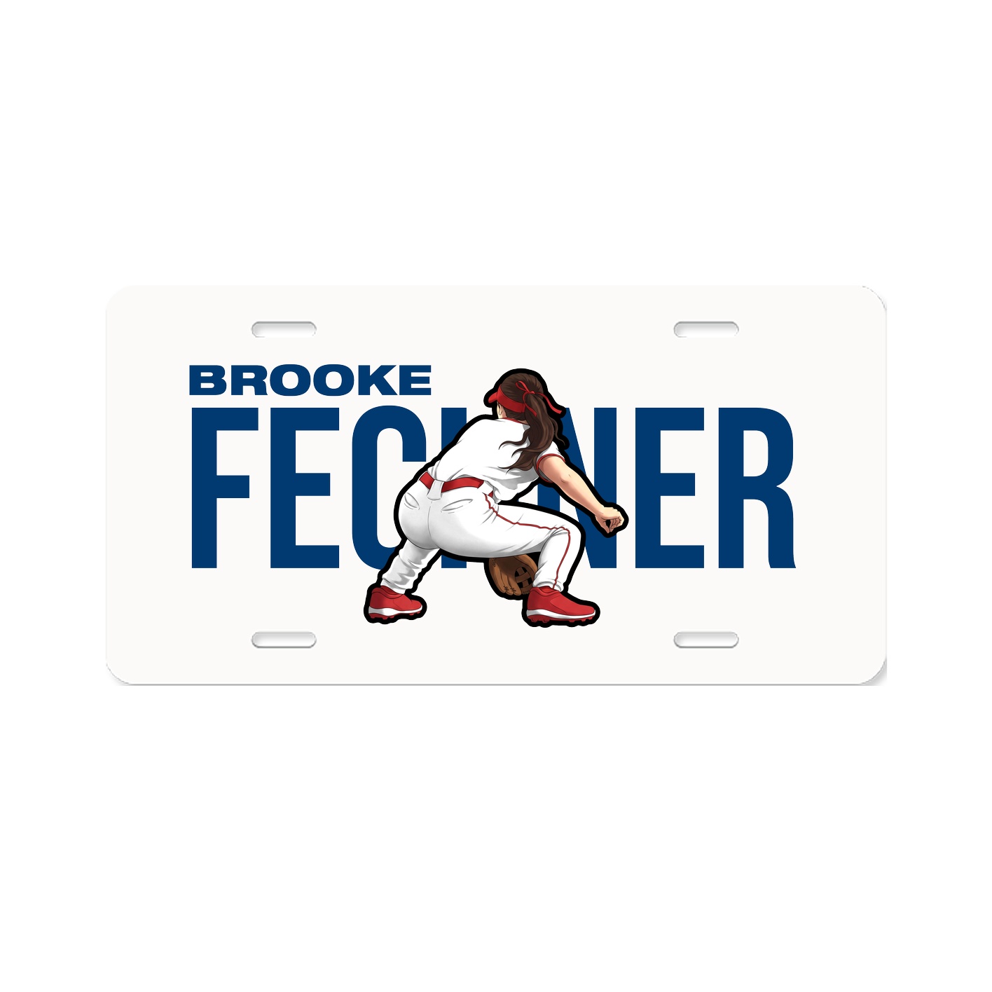 License Plate — Player Name in Classic
