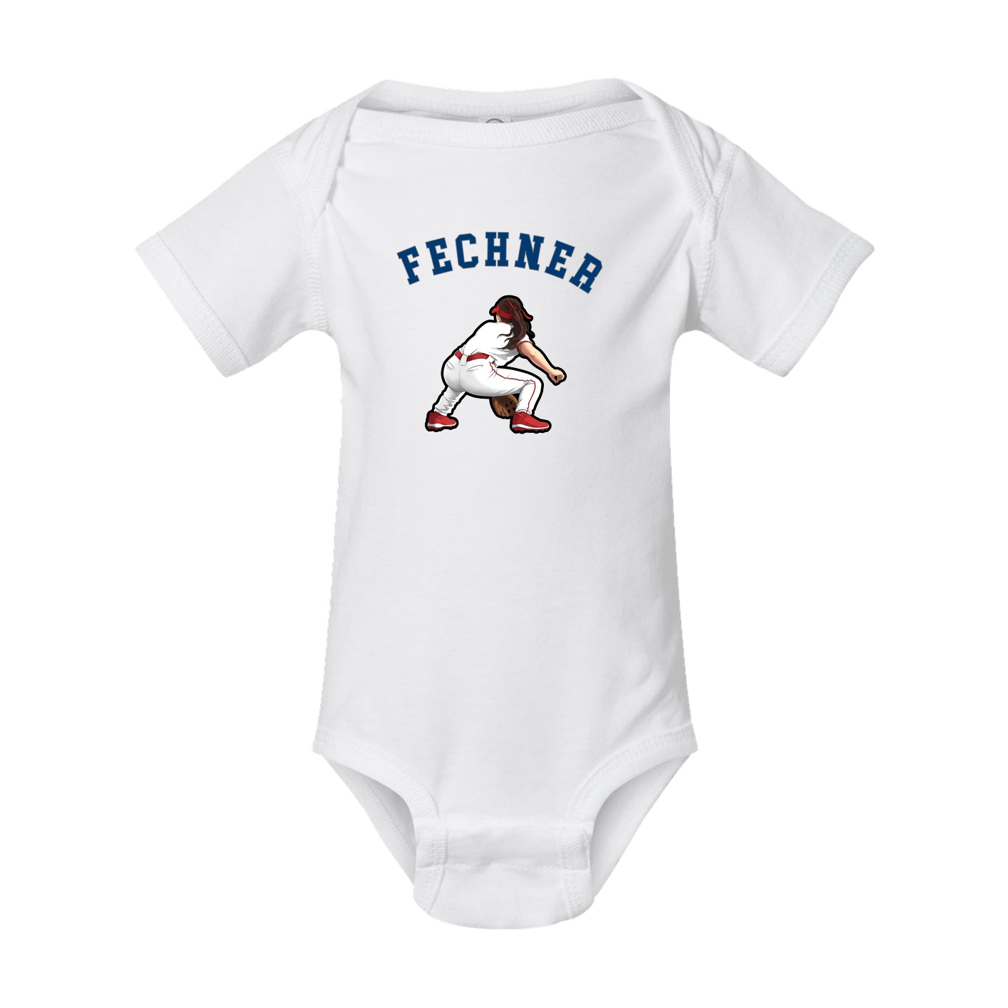 Baby Onesie — Shirsey Arch in White