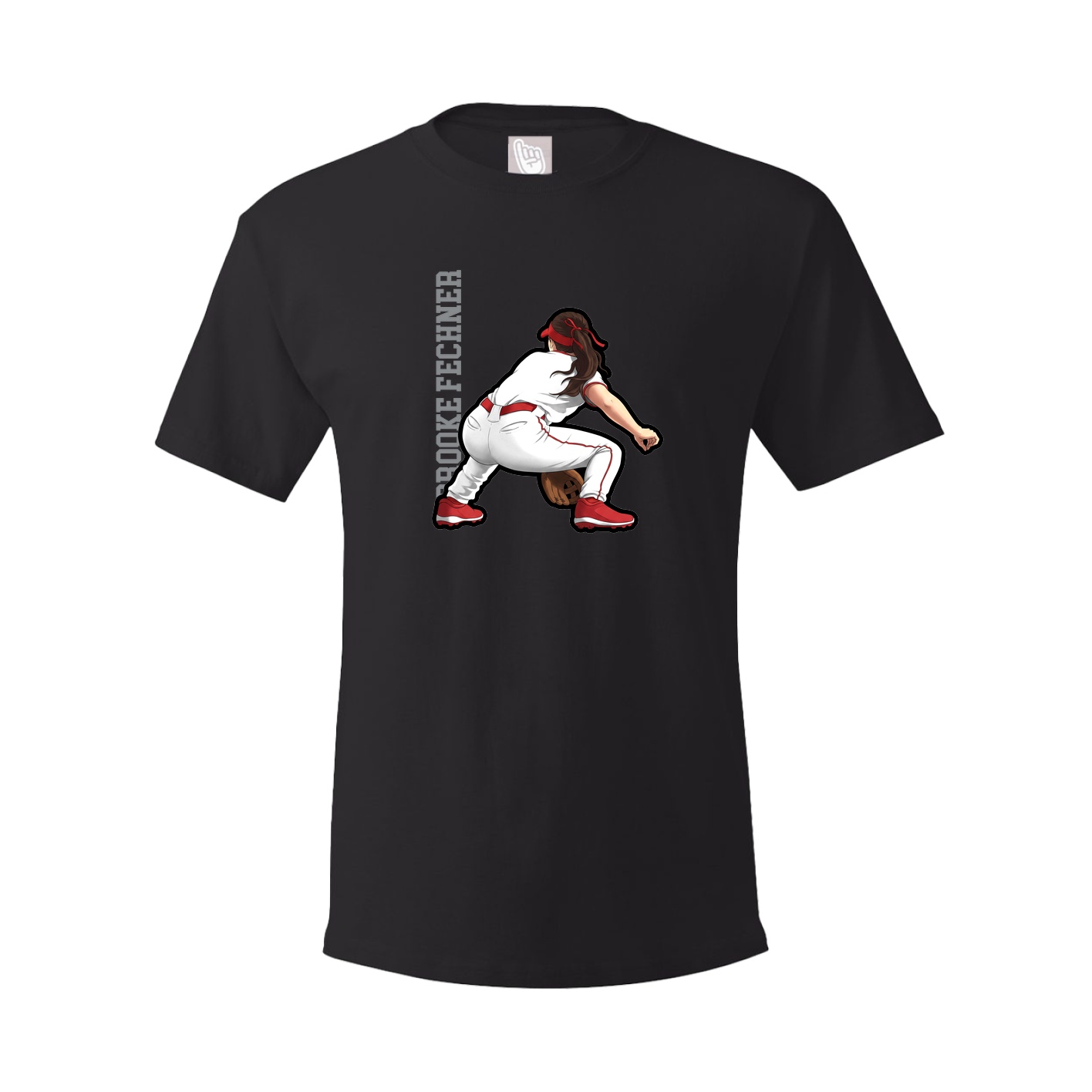 Tee — Name Vertical in Black