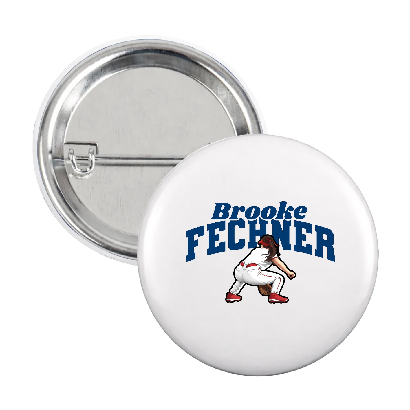 Game Day Button — Signature Arch in White