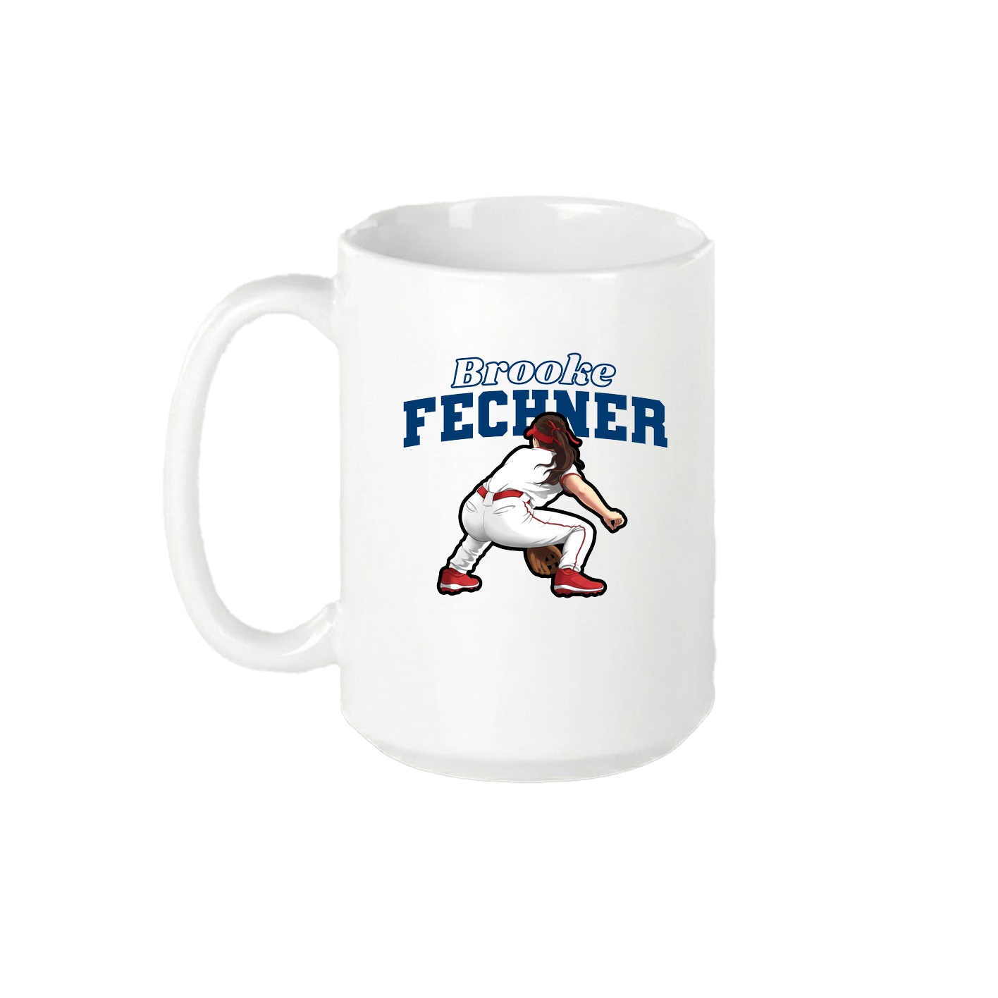 15oz Coffee Mug — Name Arch in White