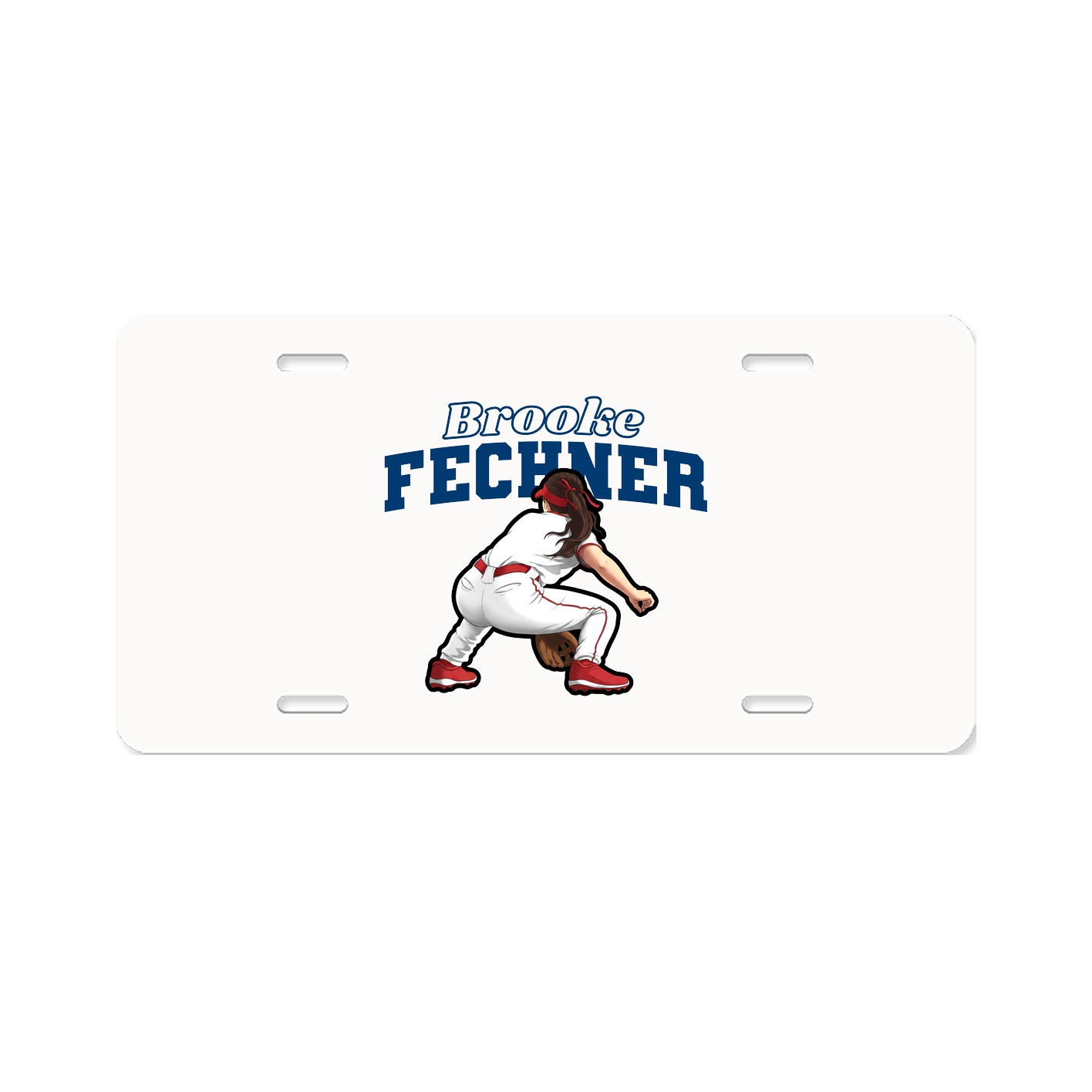 License Plate — Name Arch in Classic