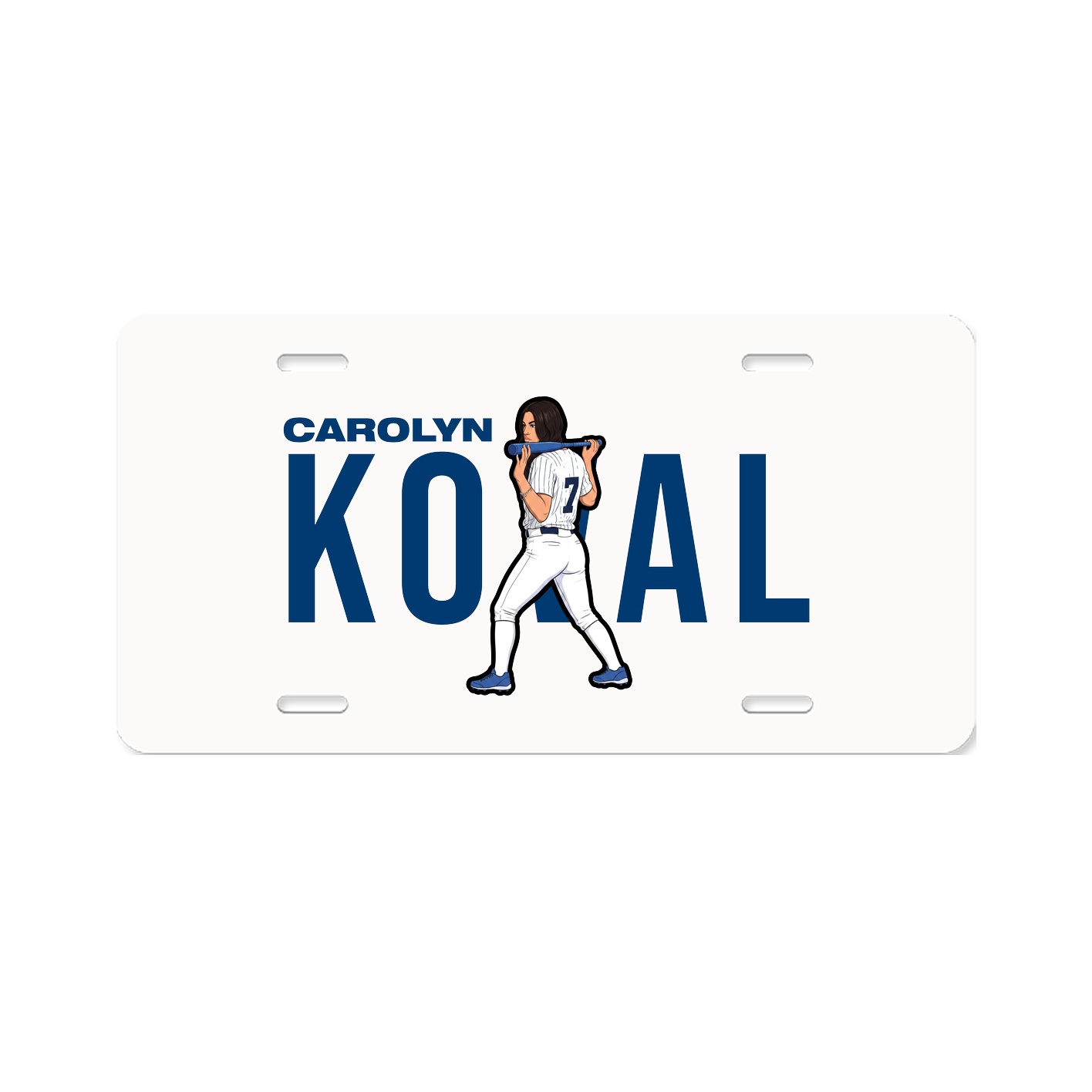 License Plate — Player Name in Classic