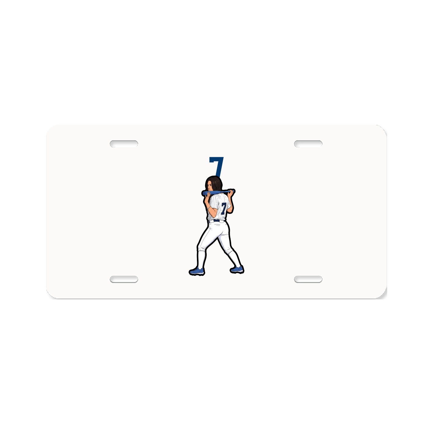 License Plate — Number Top in Classic