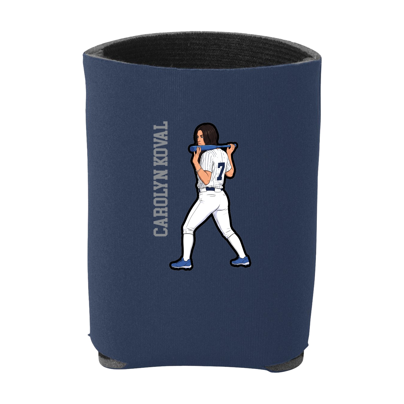 Can Holder — Name Vertical in Navy