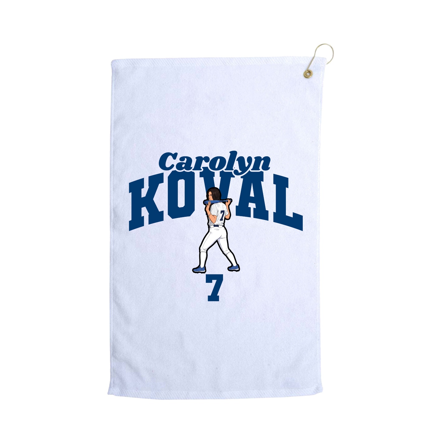 Golf Towel — Signature Arch in White