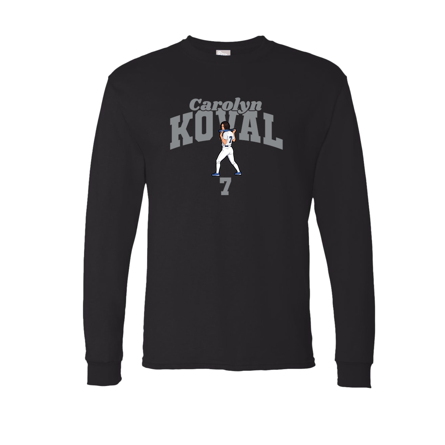 Long Sleeve Tee — Signature Arch in Black