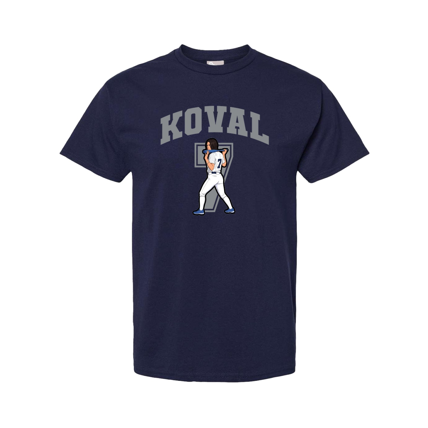 Youth Tee — Number in Navy