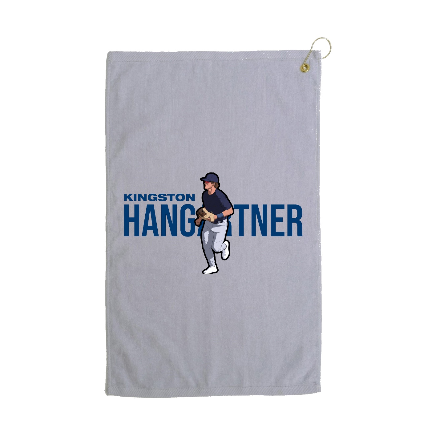 Golf Towel — Player Name in Grey