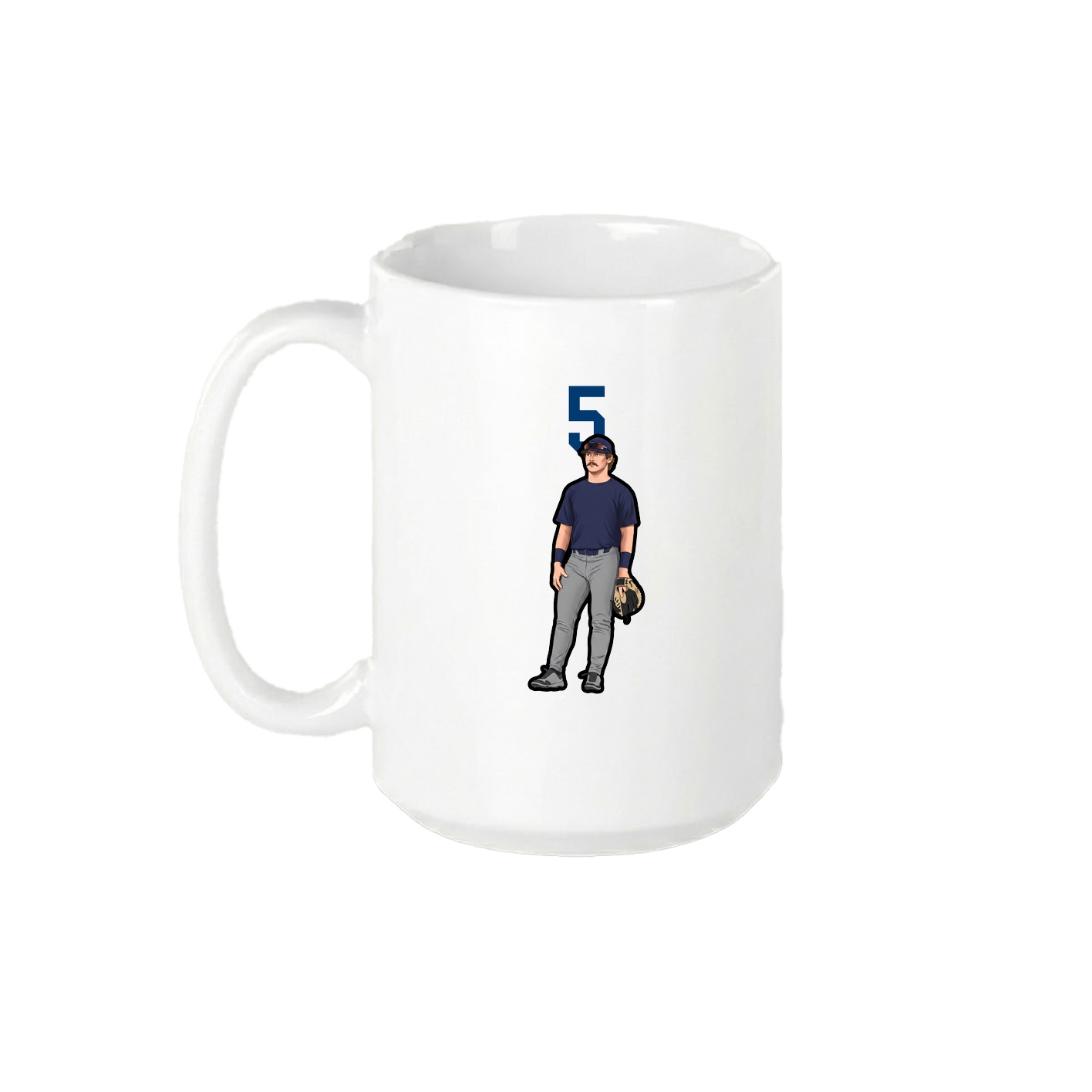 15oz Coffee Mug — Number Top in White