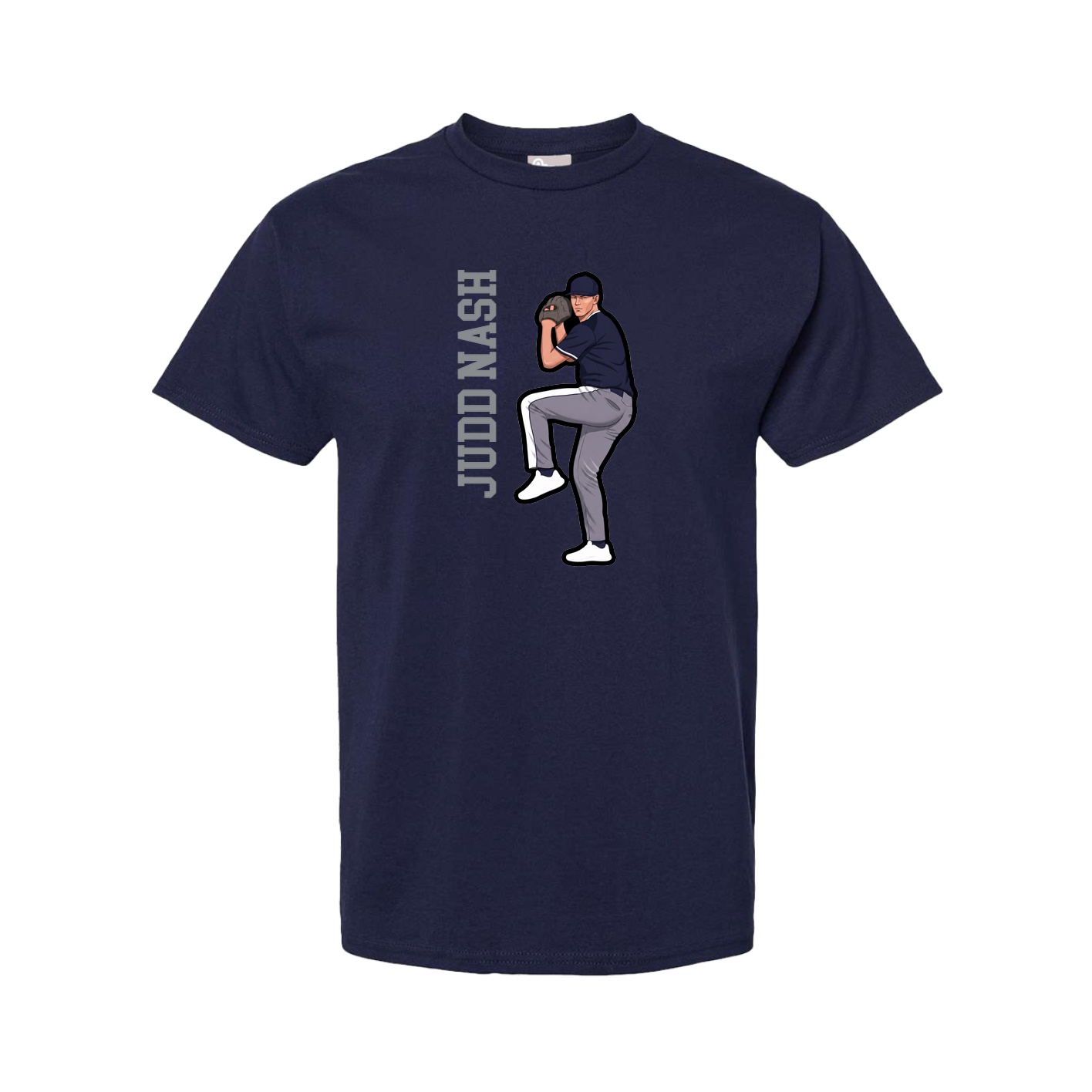Youth Tee — Name Vertical in Navy