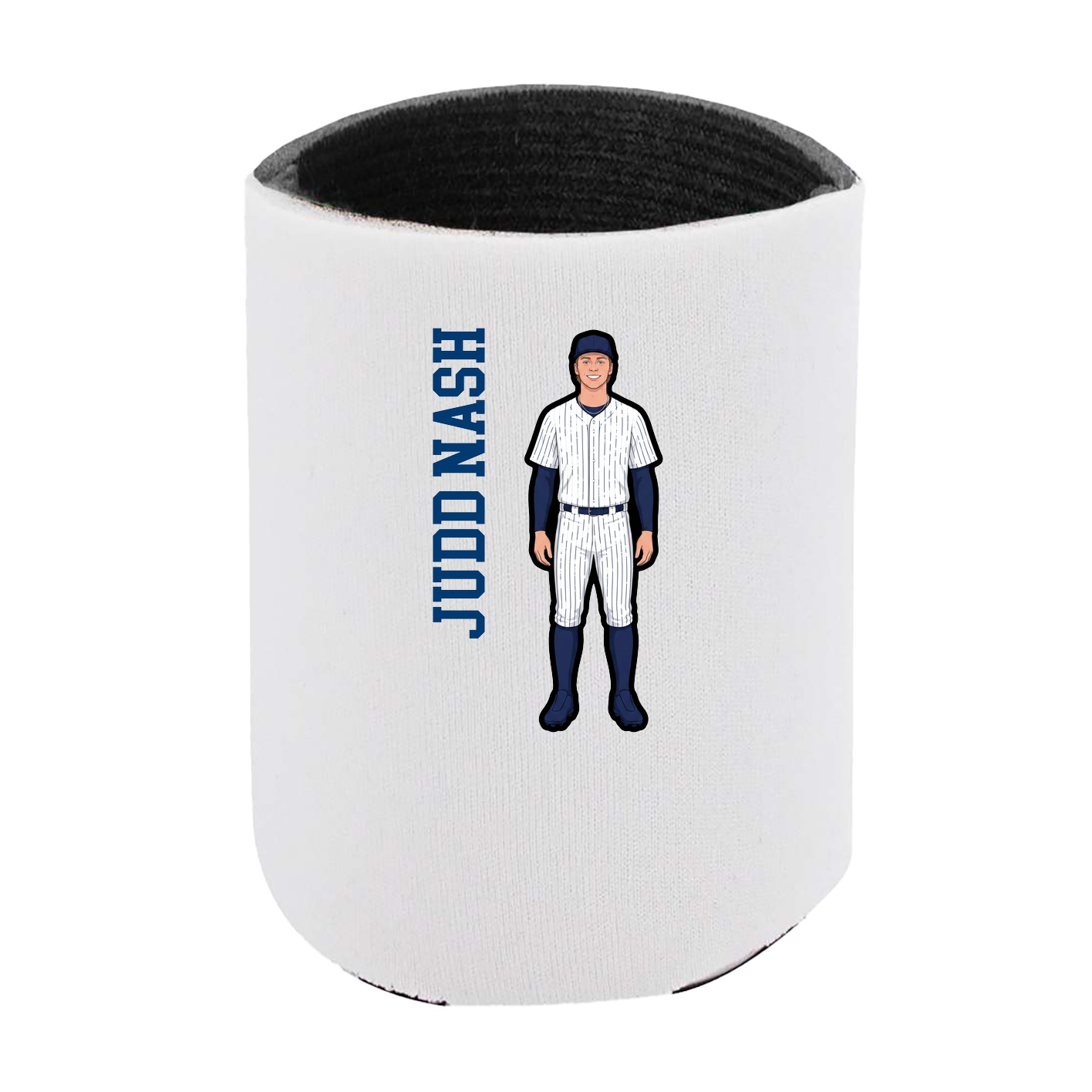 Can Holder — Name Vertical in White
