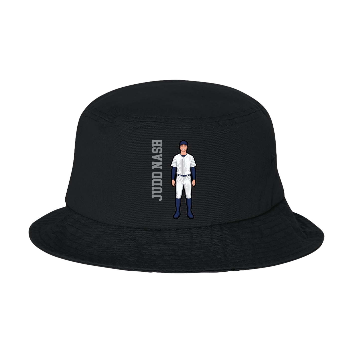 Bucket Cap — Name Vertical in Black