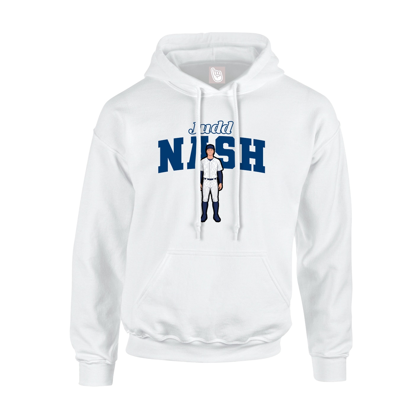 Hoodie — Name Arch in White