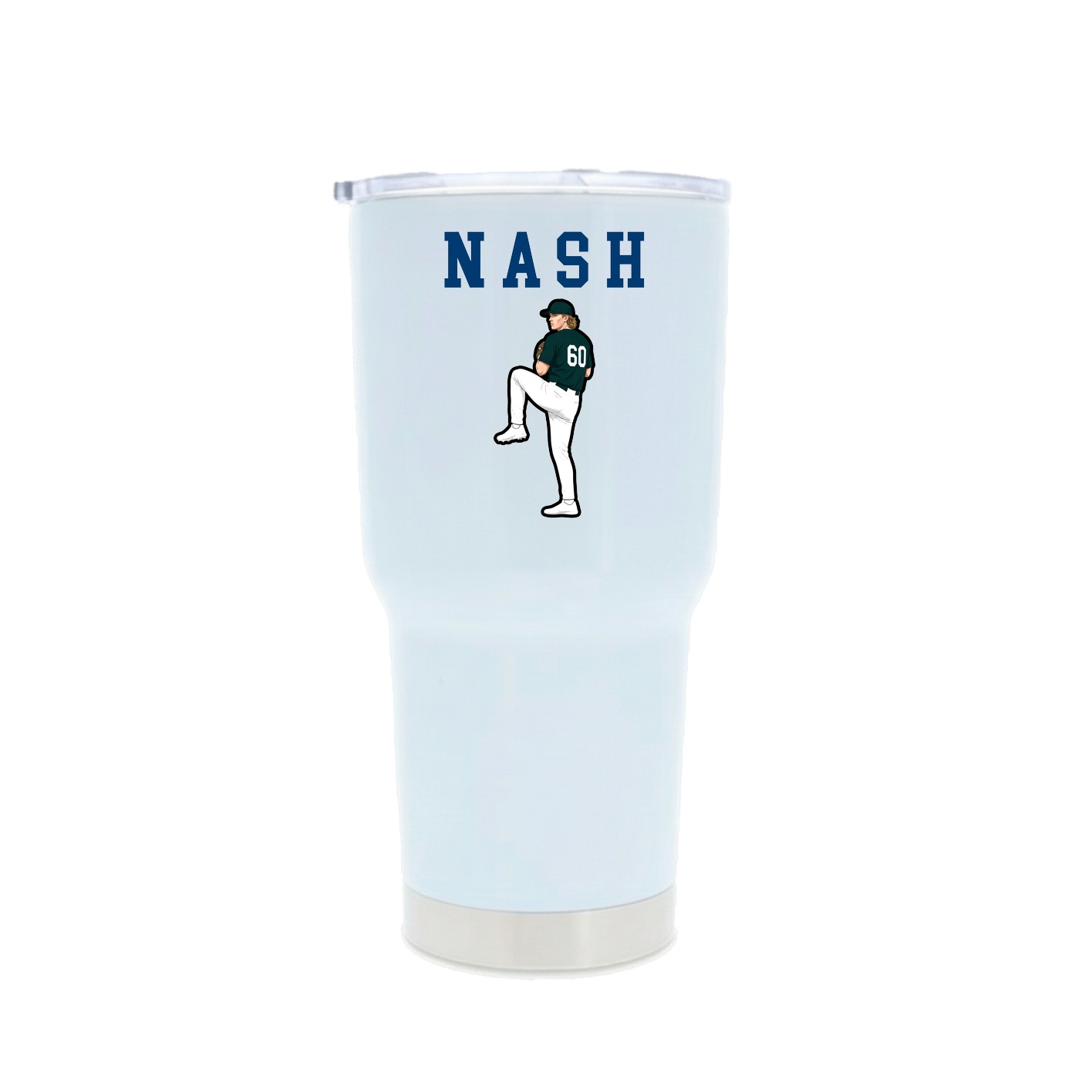 30oz Stainless Steel Tumbler — Shirsey in White