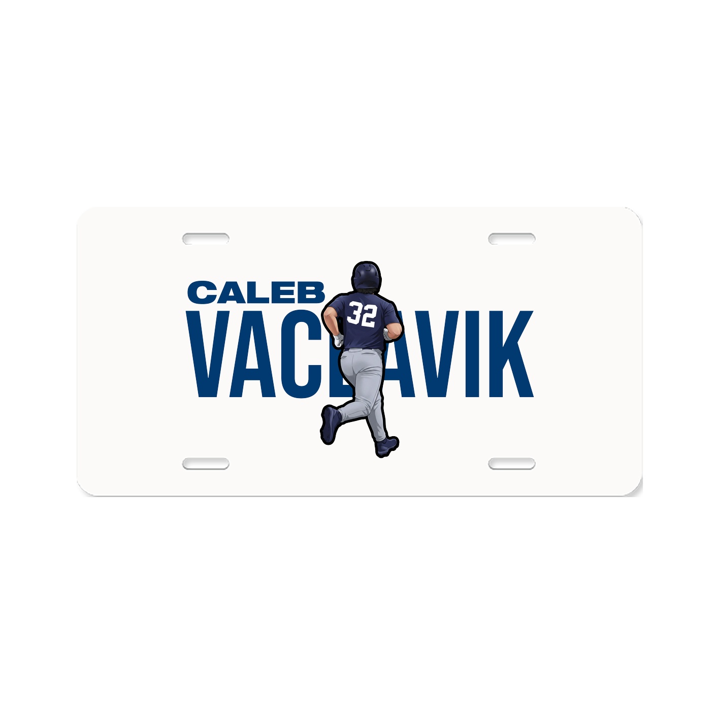 License Plate — Player Name in Classic