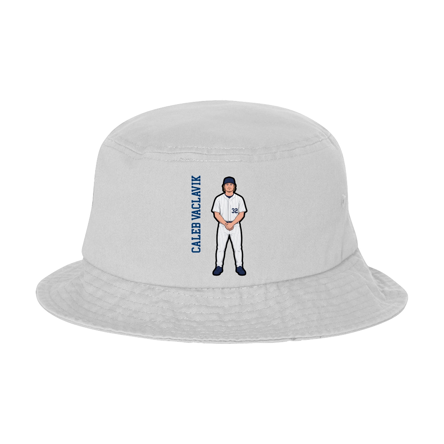 Bucket Cap — Name Vertical in White