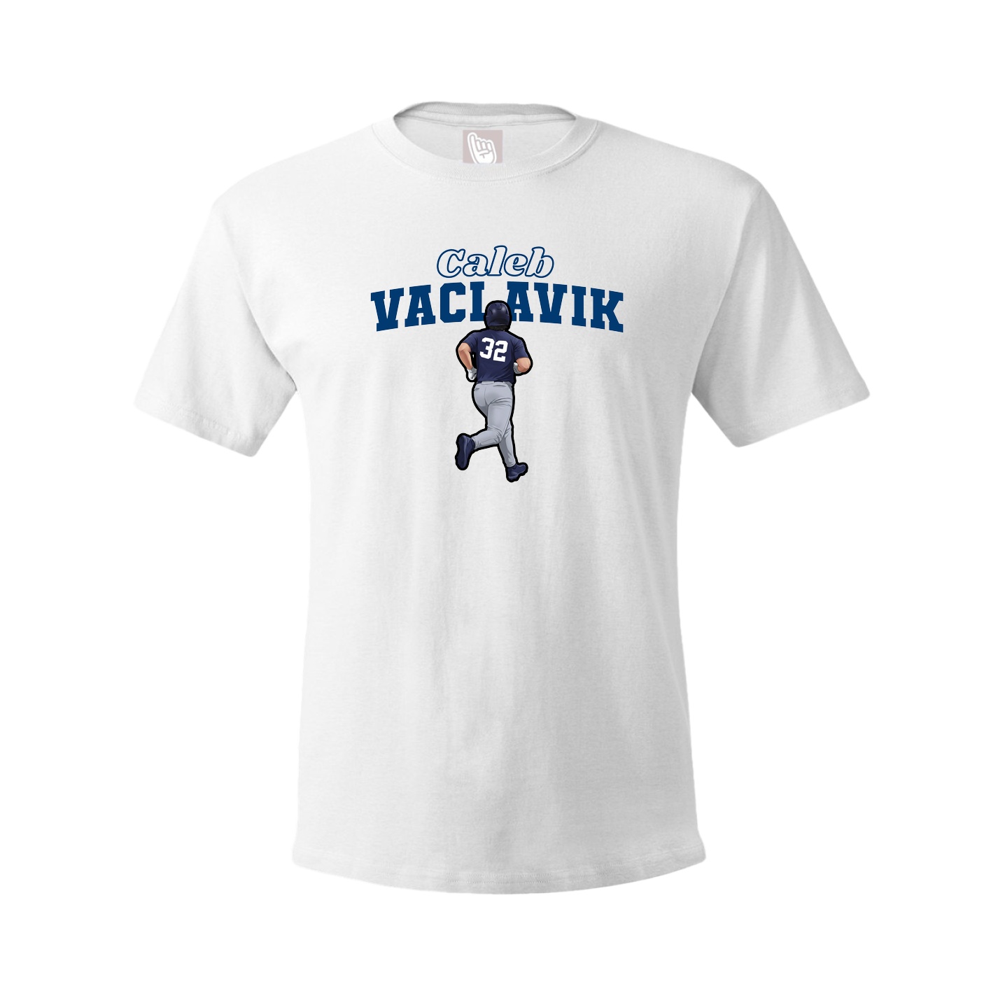 Youth Tee — Name Arch in White