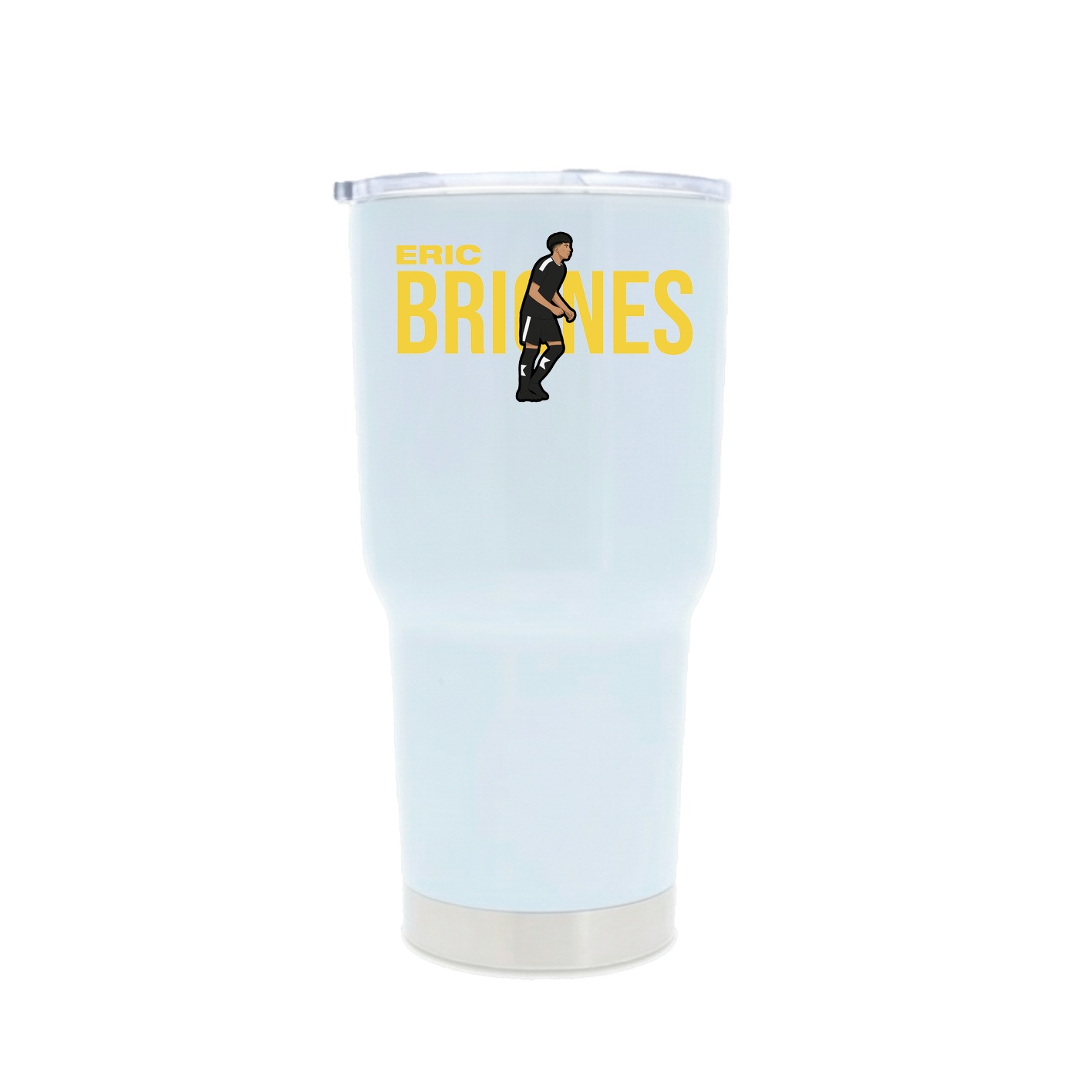 30oz Stainless Steel Tumbler — Player Name in White