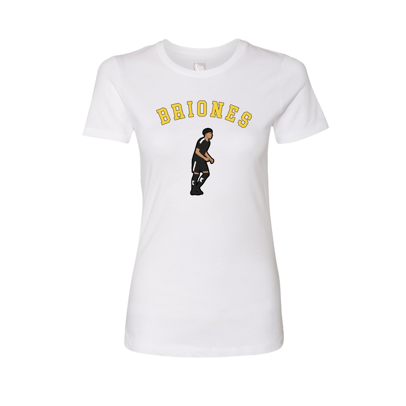 Fitted Women's Tee — Shirsey Arch in White