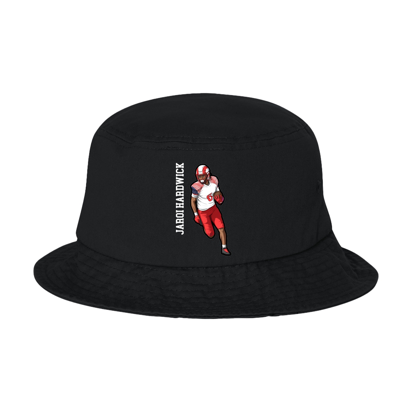 Bucket Cap — Name Vertical in Black