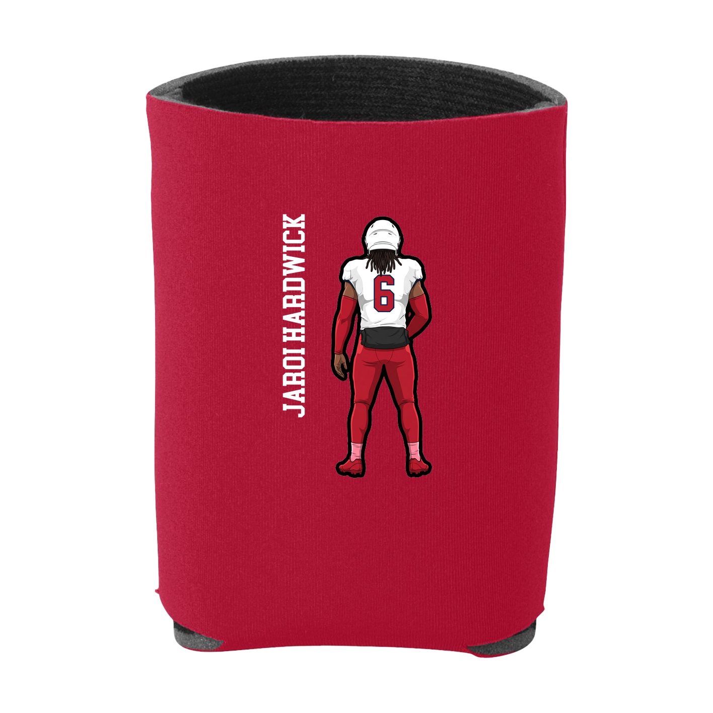 Can Holder — Name Vertical in Red