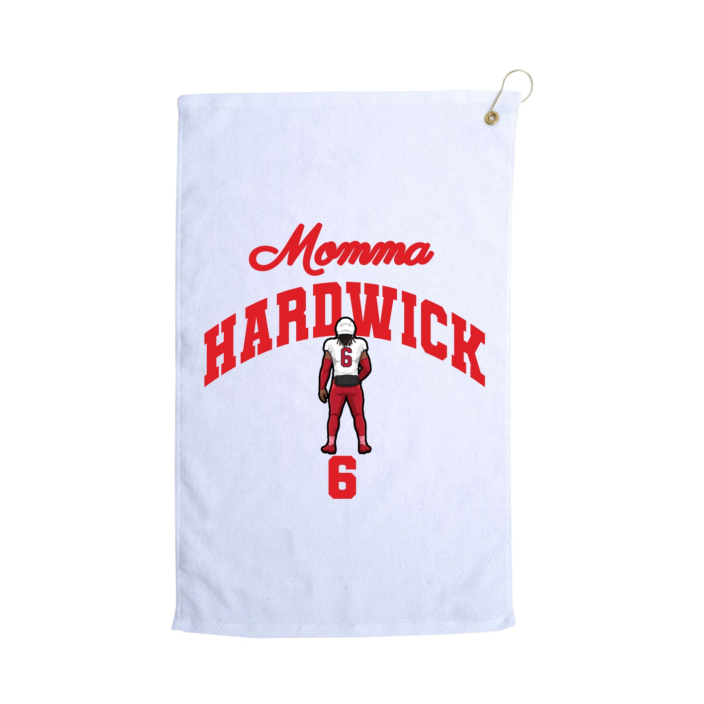 Golf Towel — Mothers Day Arch in White