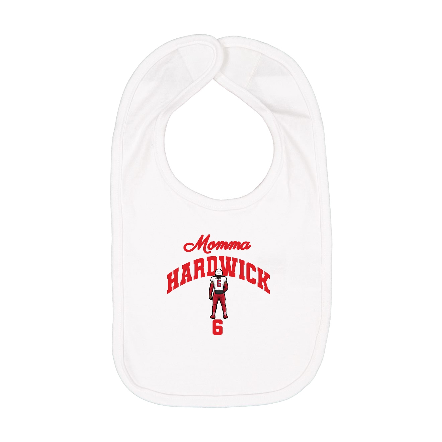 Infant Bib — Mothers Day Arch in White