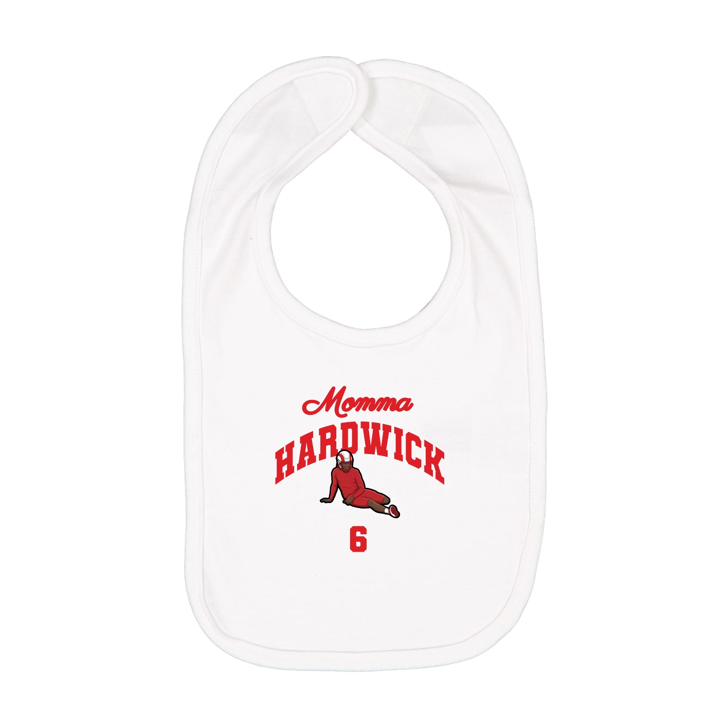 Infant Bib — Mothers Day Arch in White