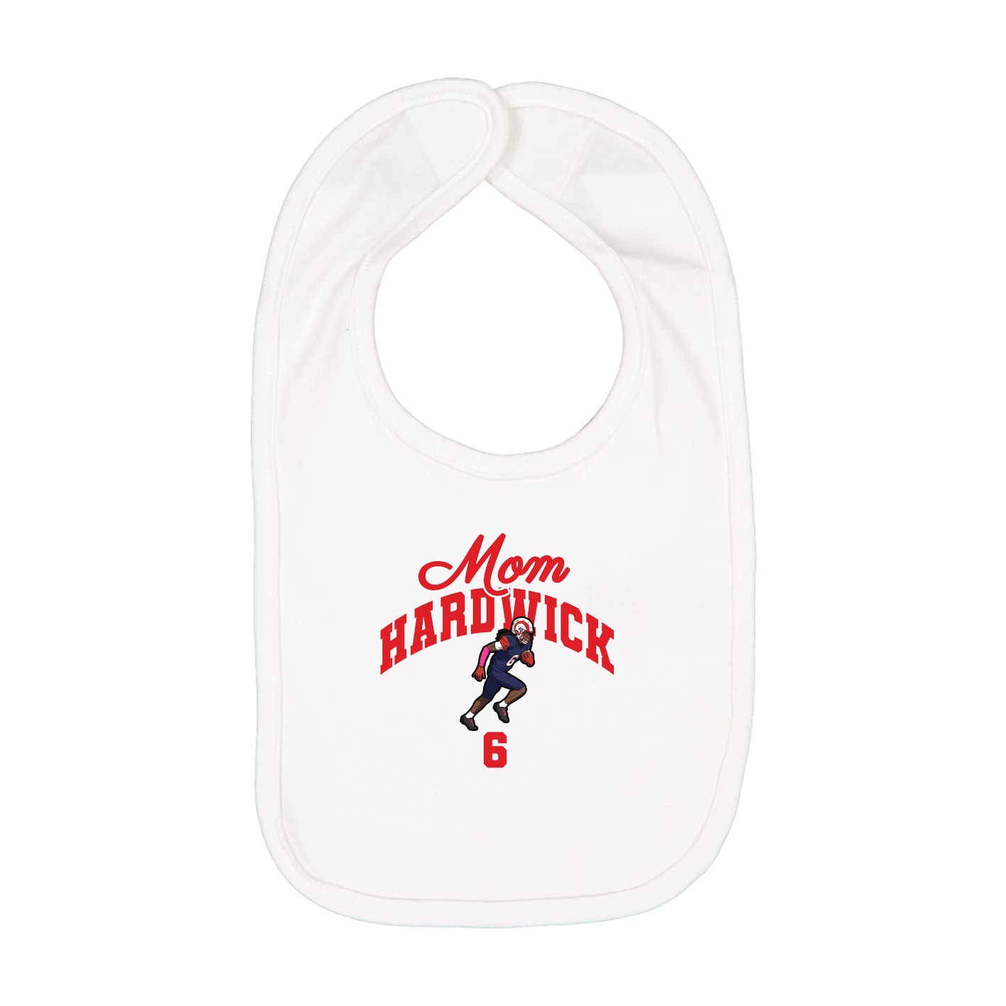 Infant Bib — Mothers Day Arch in White