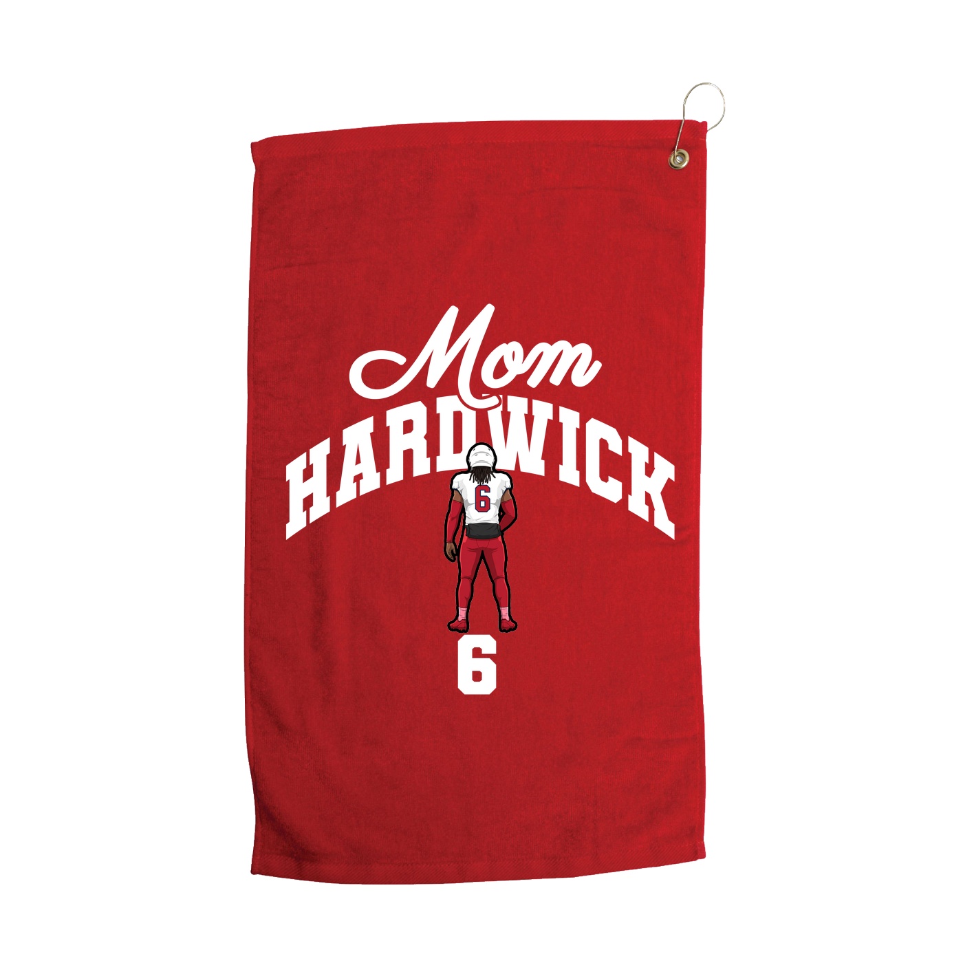 Golf Towel — Mothers Day Arch in Red
