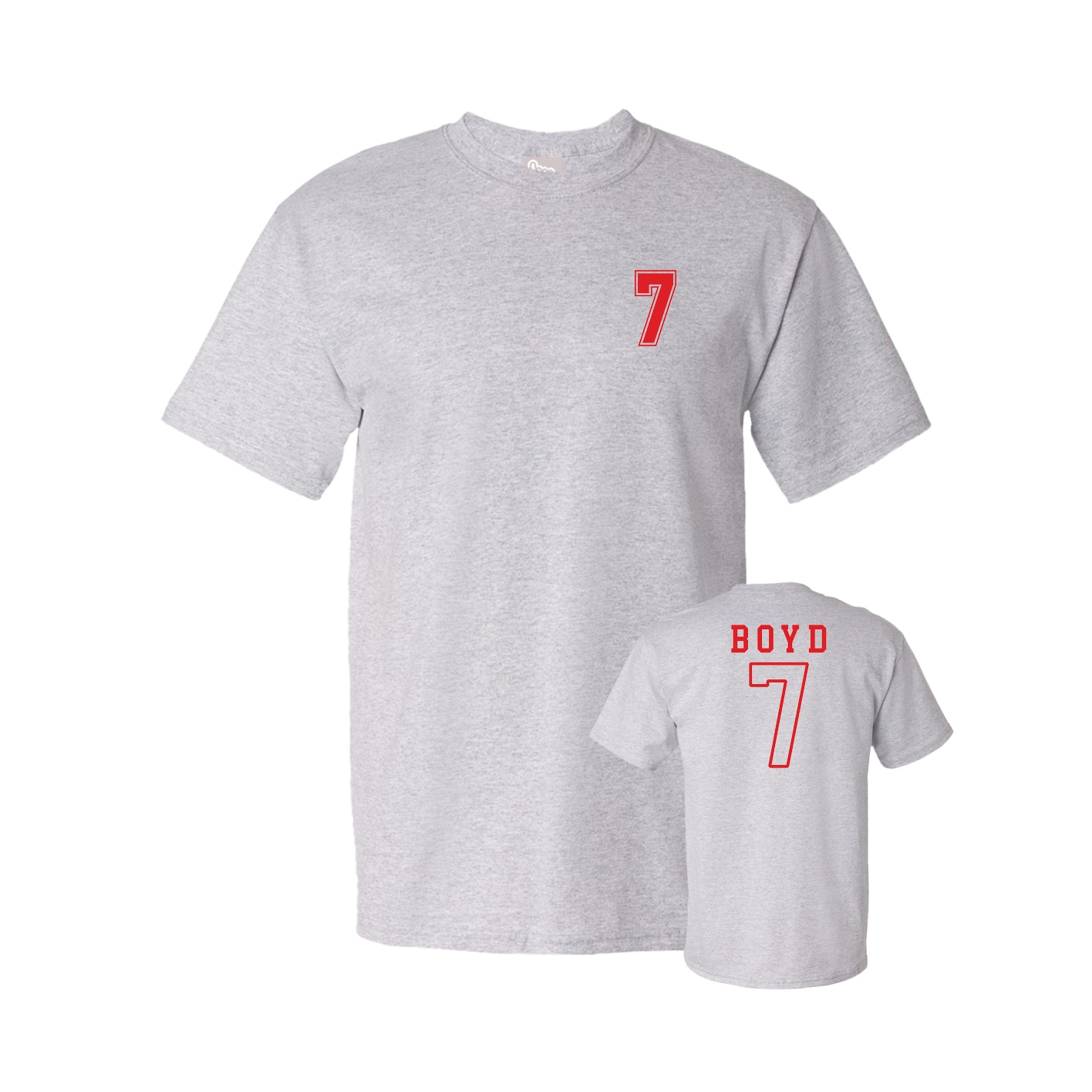 Youth Tee — Chest Back in Grey