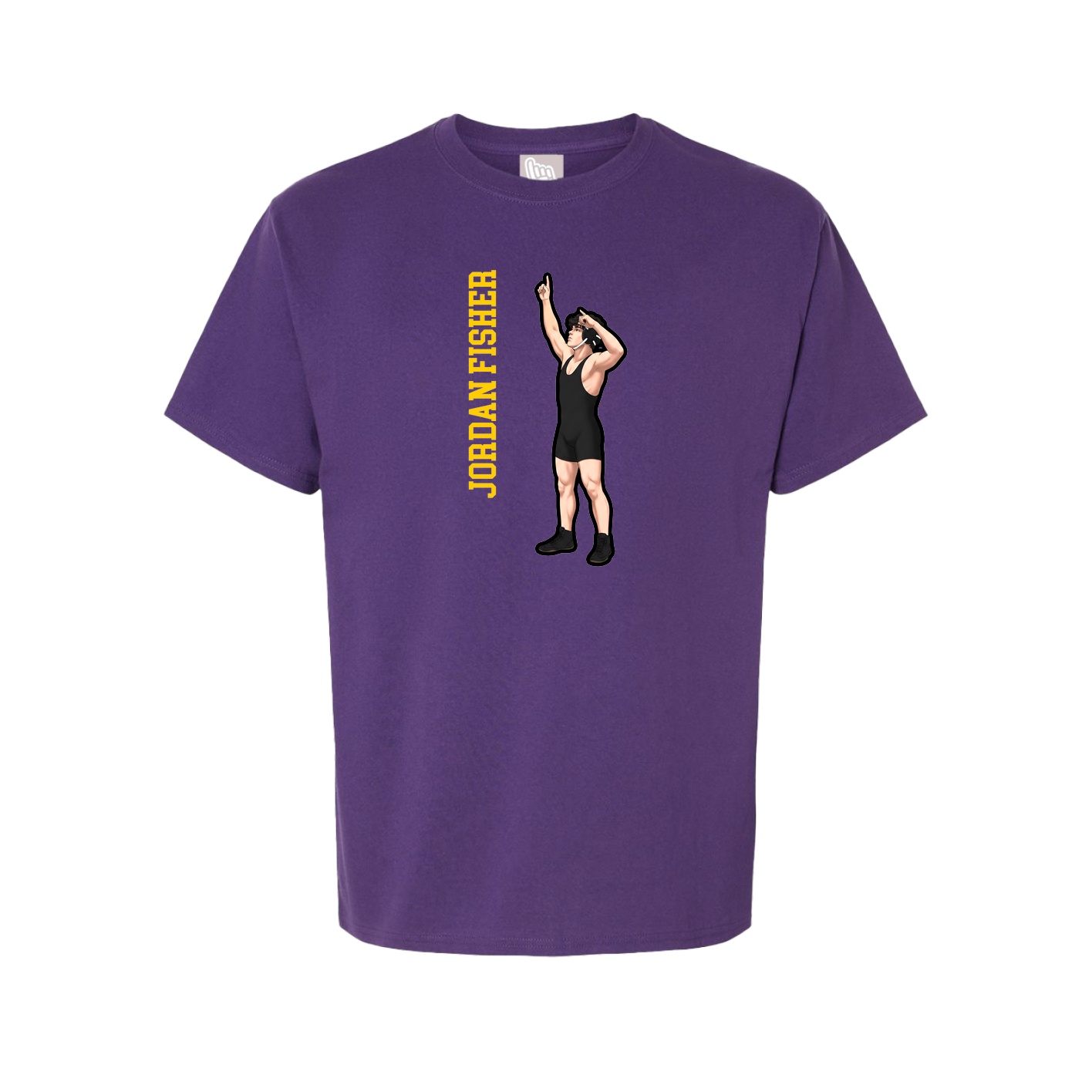 Tee — Name Vertical in Purple