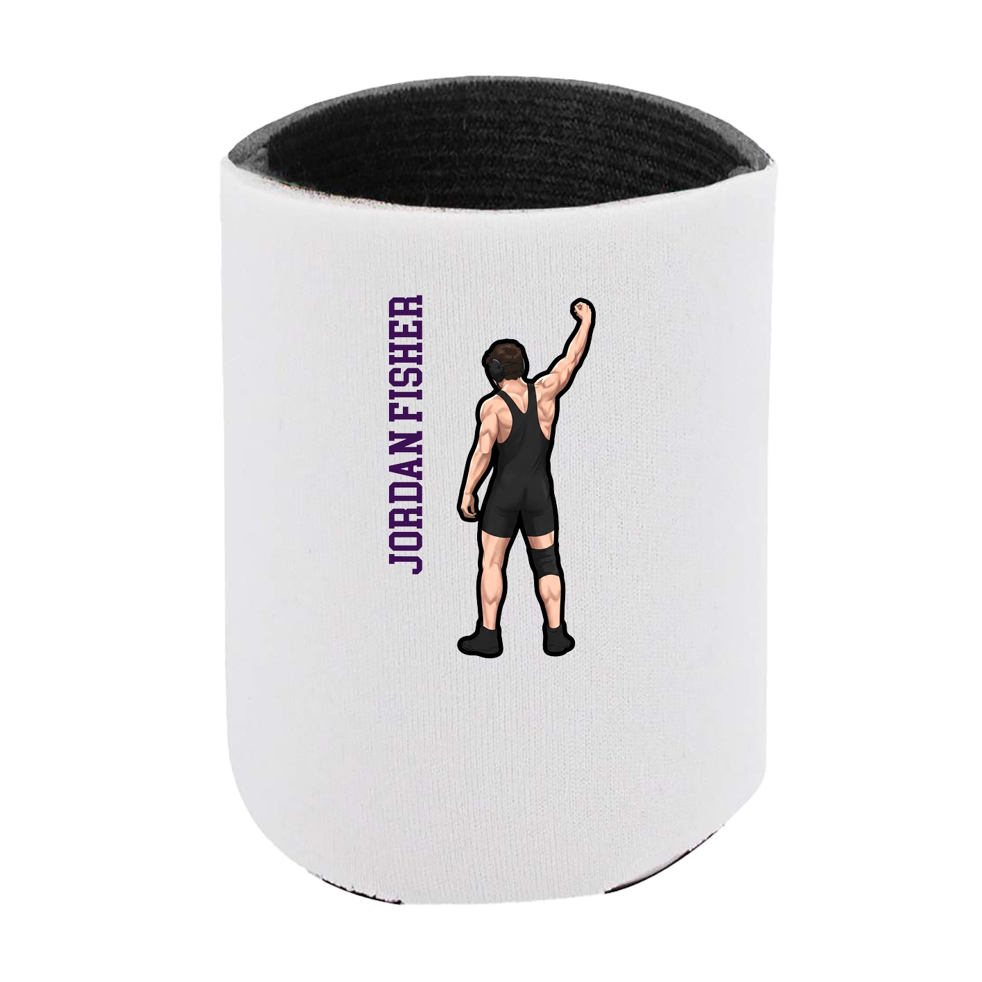 Can Holder — Name Vertical in White