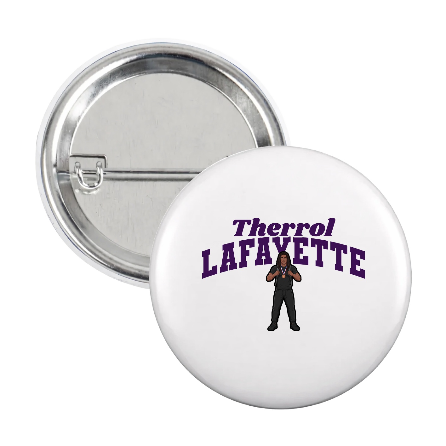 Game Day Button — Signature Arch in White