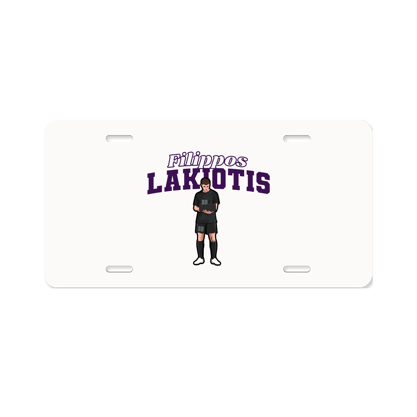 License Plate — Name Arch in Classic