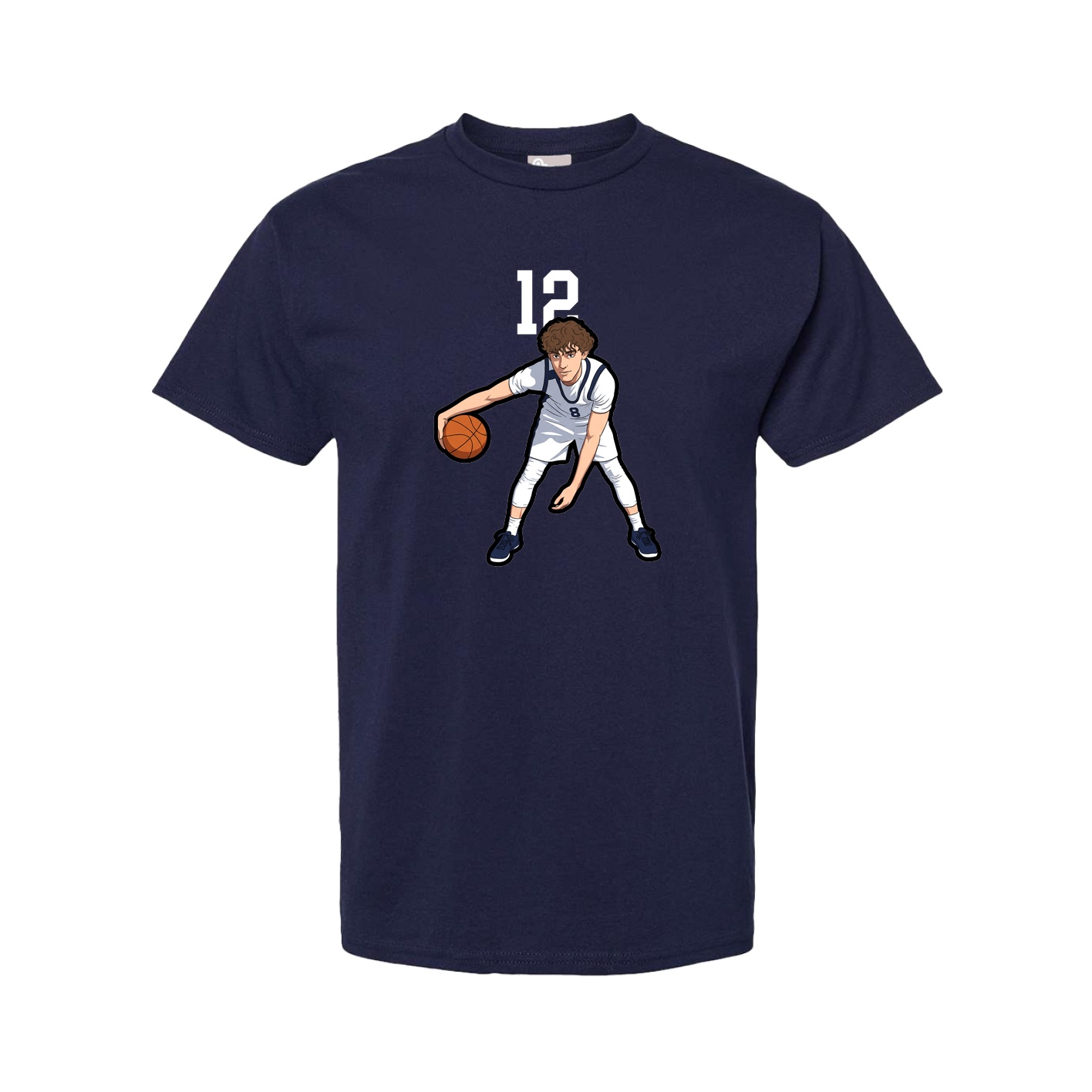 Tee — Number Top in Navy