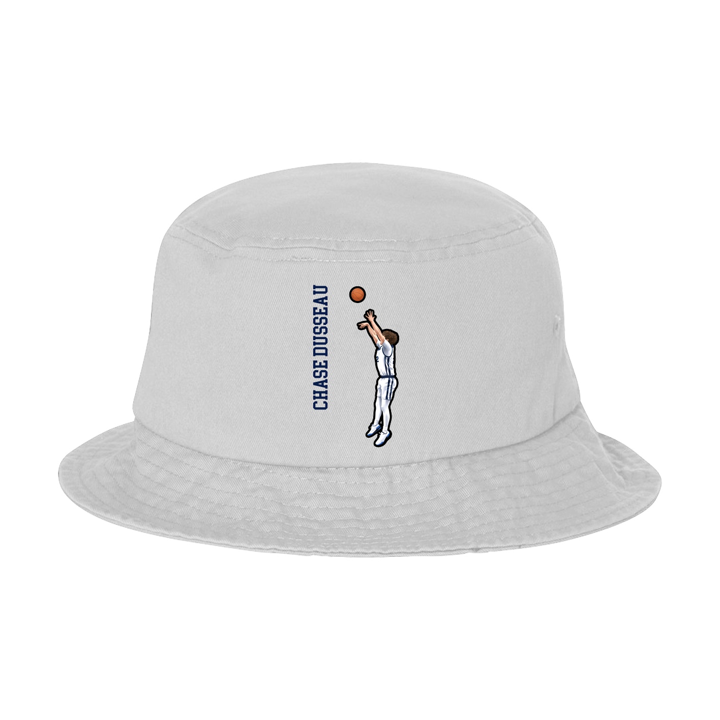 Bucket Cap — Name Vertical in White