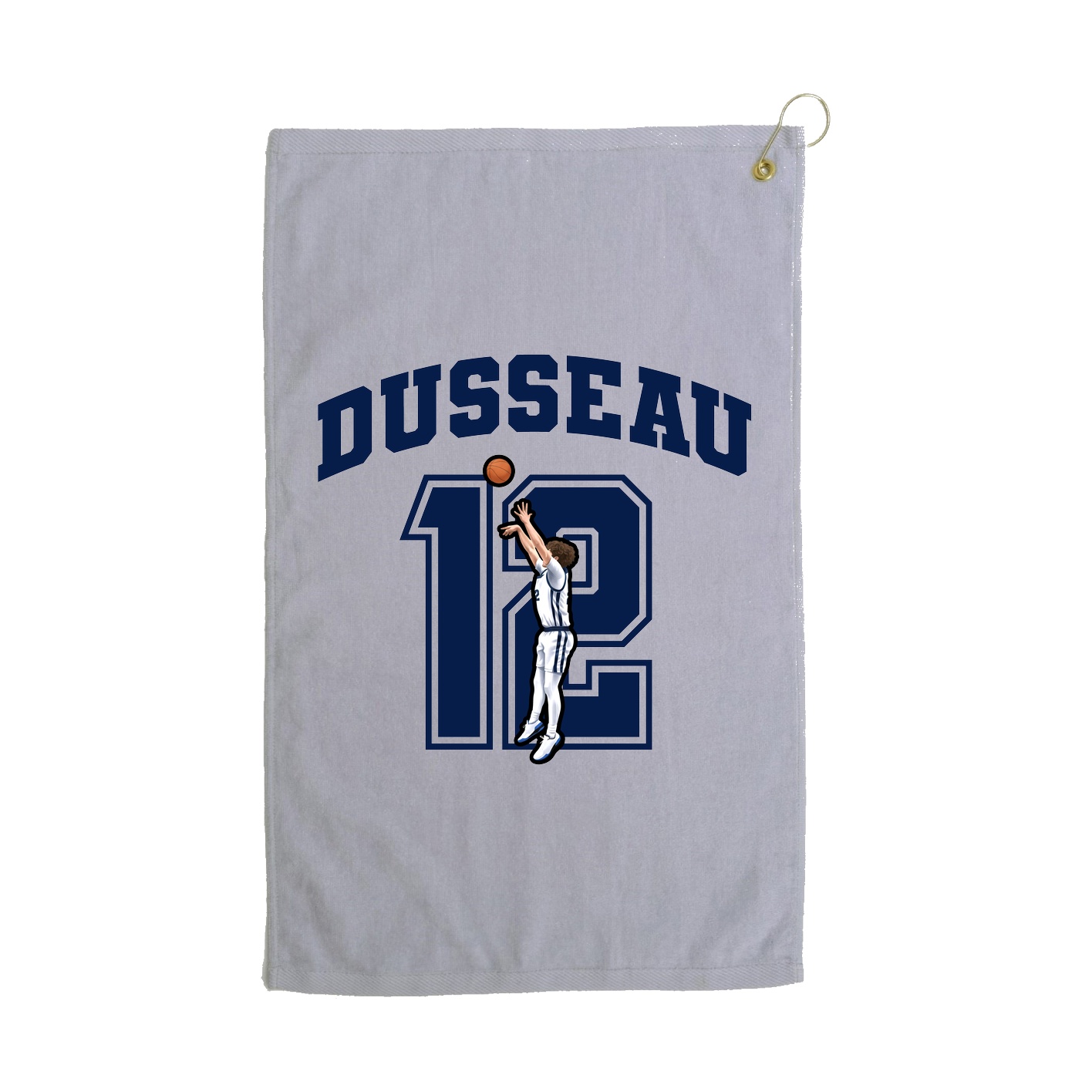 Golf Towel — Number in Grey