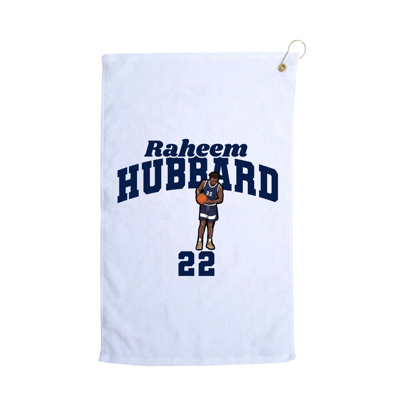 Golf Towel — Signature Arch in White