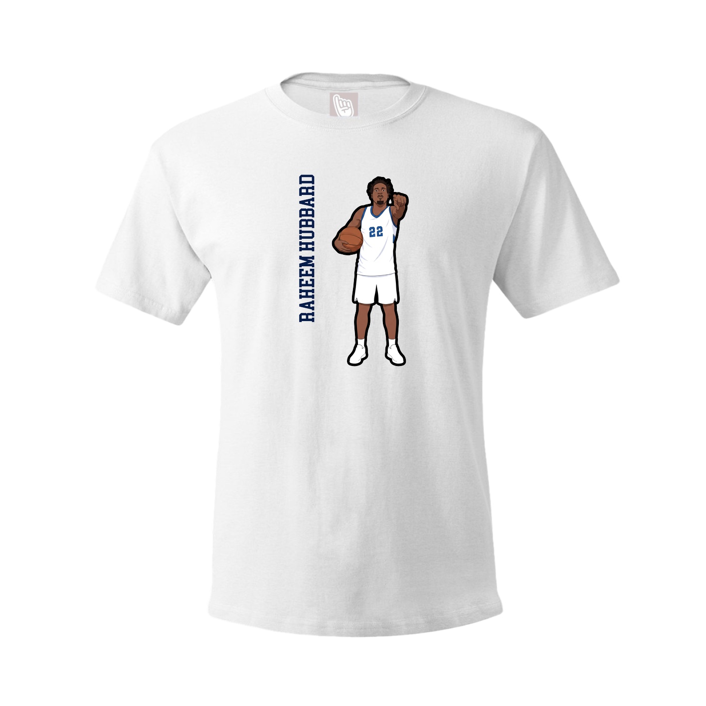 Youth Tee — Name Vertical in White